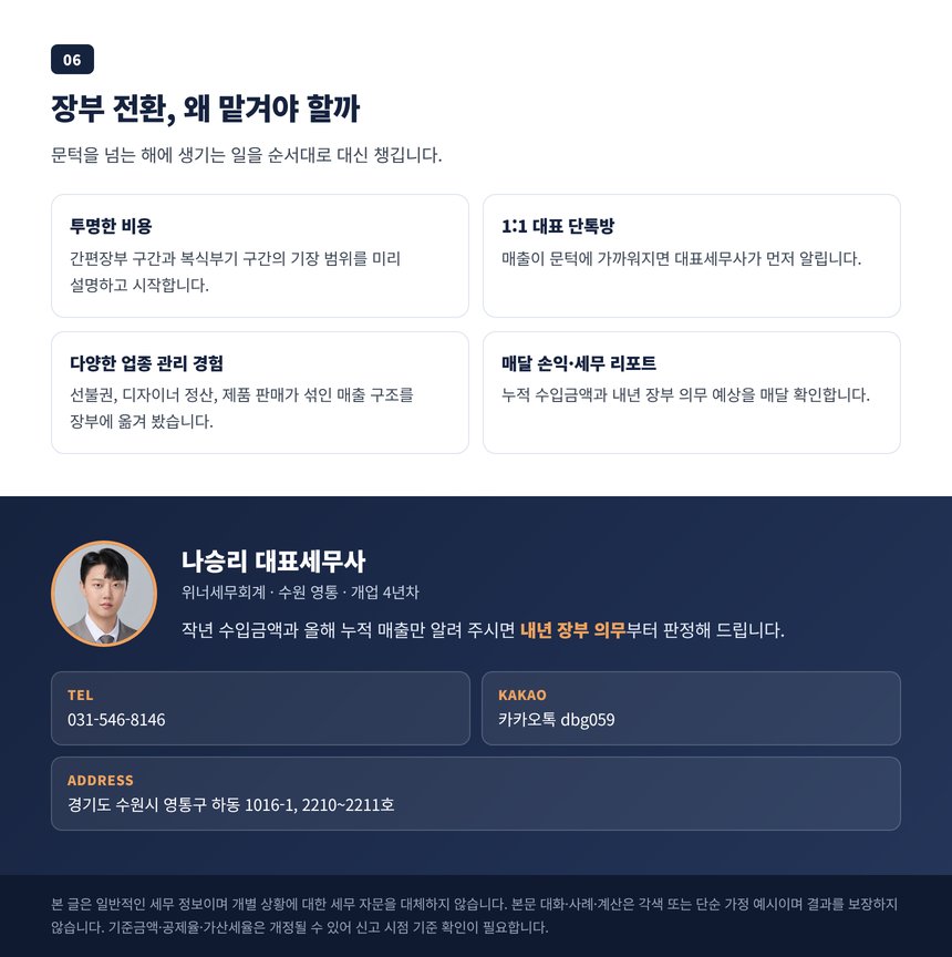 장부 전환을 전문가에게 맡겨야 하는 이유와 상담 안내